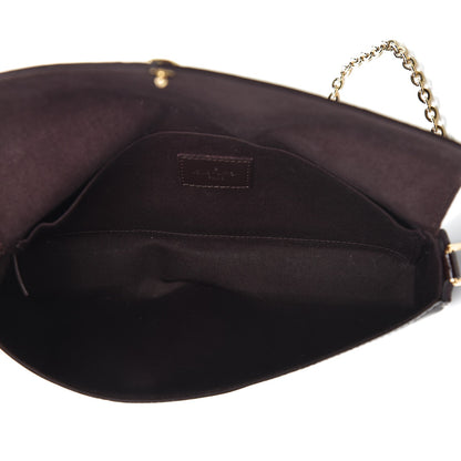 Louis Vuitton Vernis Pochette Felicie Chain Wallet Amarante 5 of 8