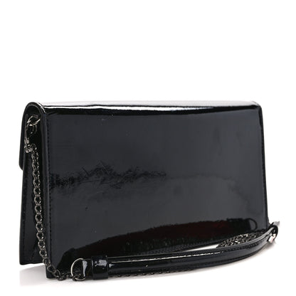 Christian Louboutin Patent Calfskin Loubi54 Crossbody Clutch Black 3 of 9