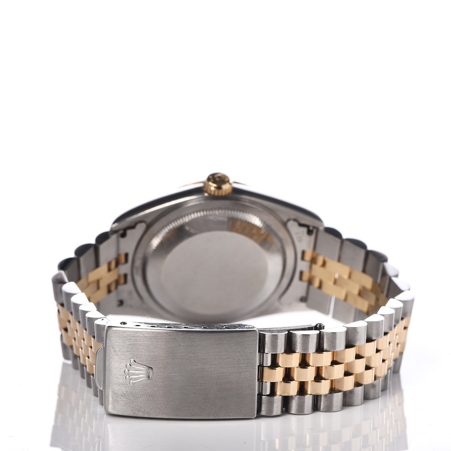 Stainless Steel 18K Yellow Gold 36mm Oyster Perpetual Datejust Watch Champagne Roman 16233