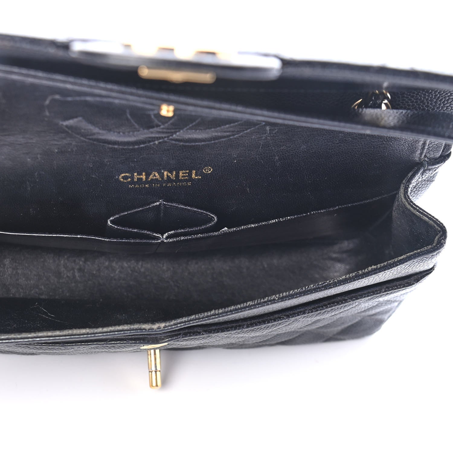 Chanel Caviar Quilted Medium Double Flap Black 5 of 9