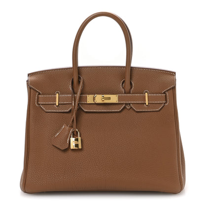 Hermes Togo Birkin 30 Gold 1 of 11
