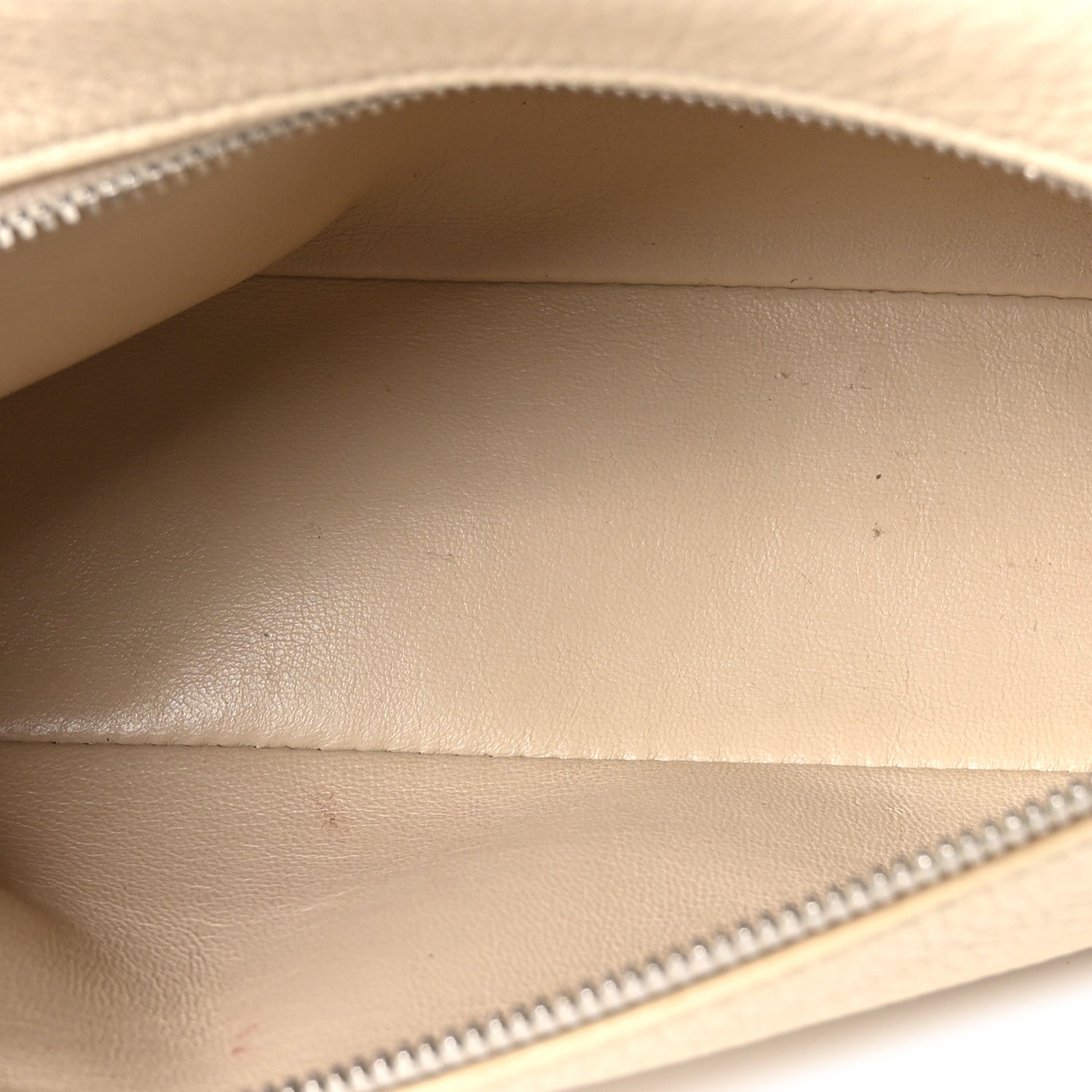 Loro Piana Grained Calfskin L19 Extra Pocket Pouch Whisper White 5 of 10
