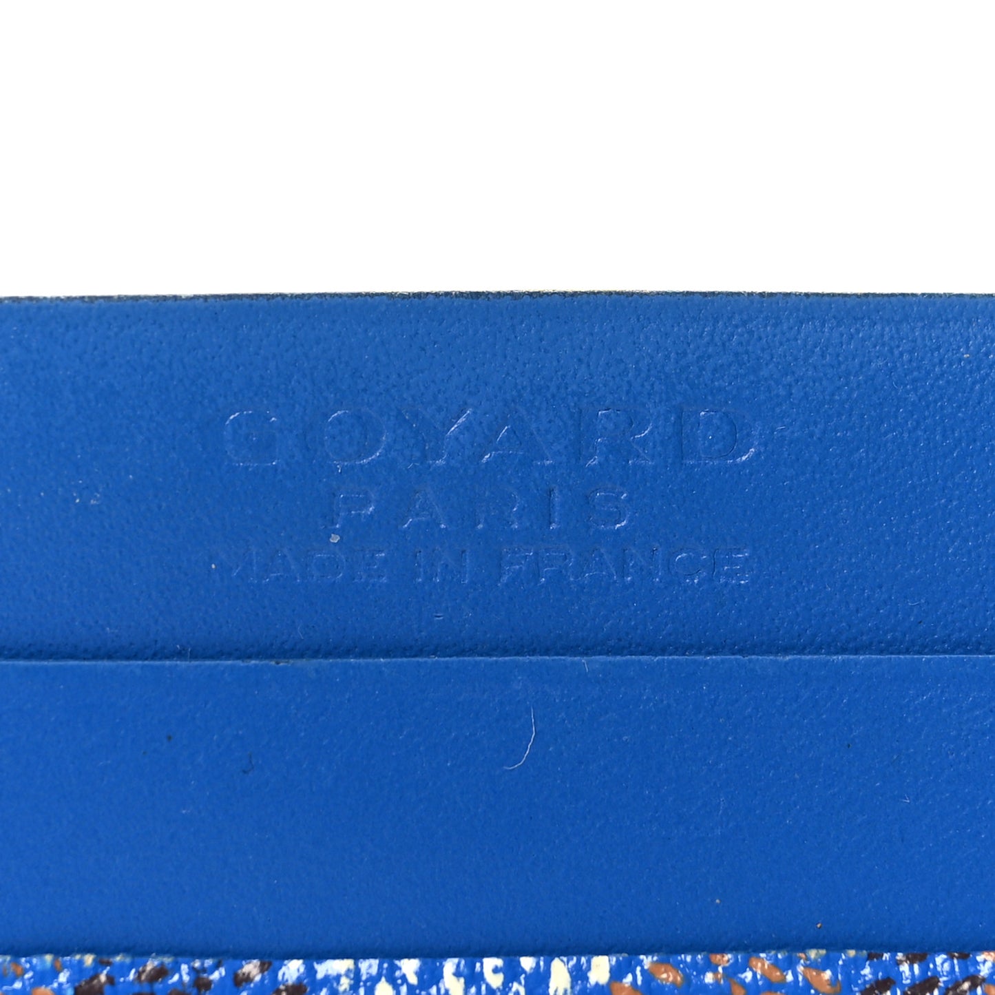 Goyardine Saint Sulpice Card Holder Sky Blue