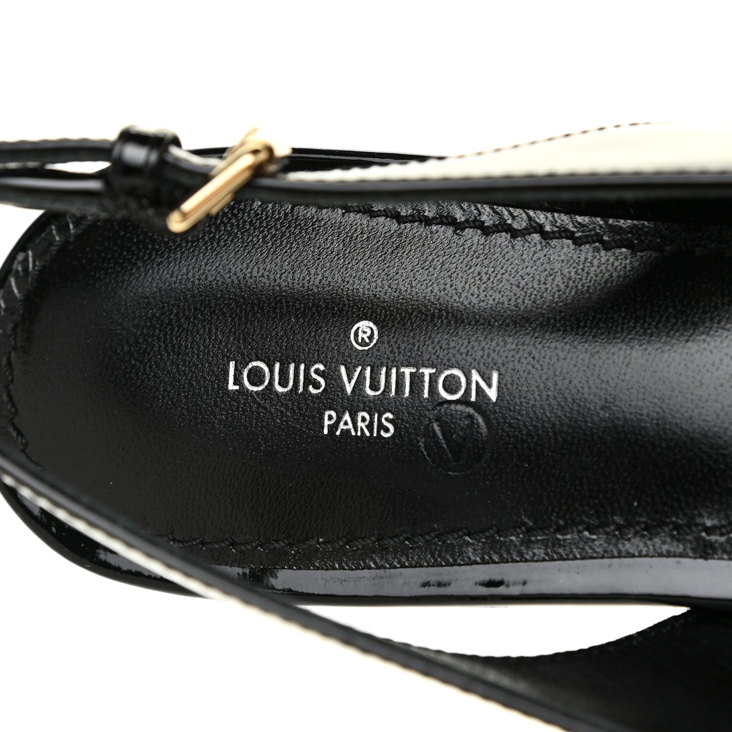 Patent Insider Slingback Ballerina Flats 38 Black