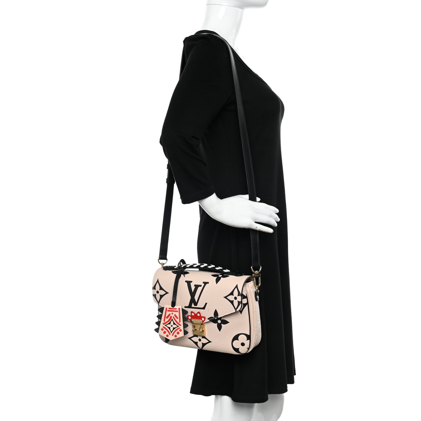 Empreinte Monogram Giant Crafty Pochette Metis Creme Black