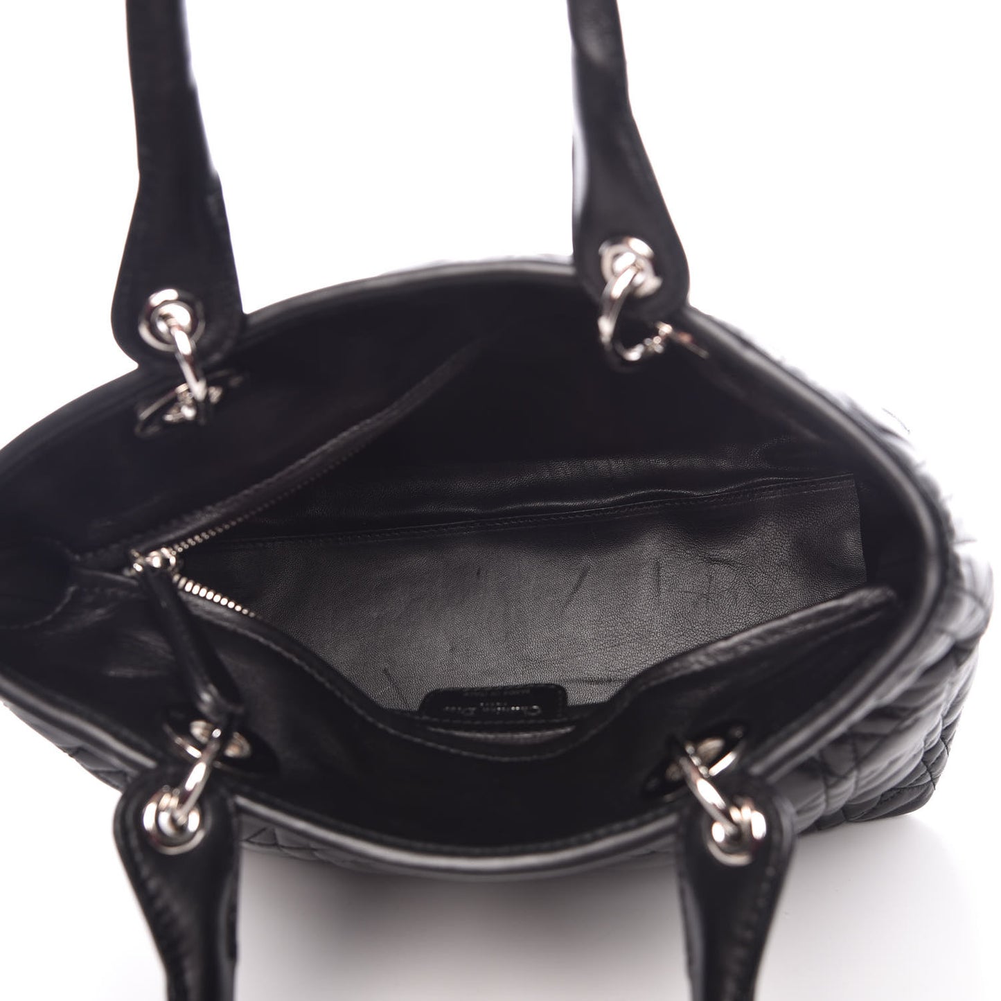 Lambskin Cannage Medium Soft Lady Dior Black