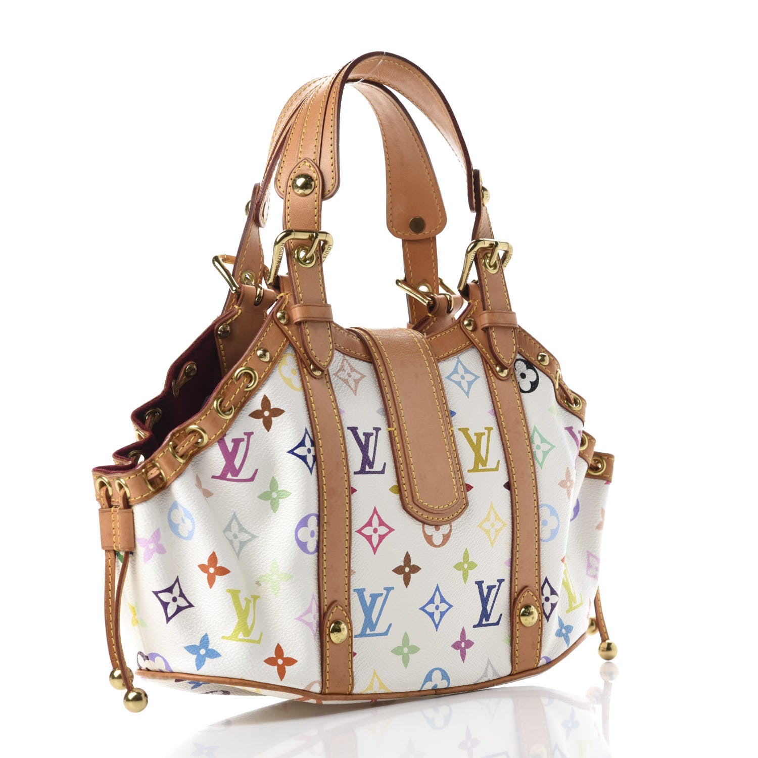 Louis Vuitton Monogram Multicolor Theda GM White 3 of 10