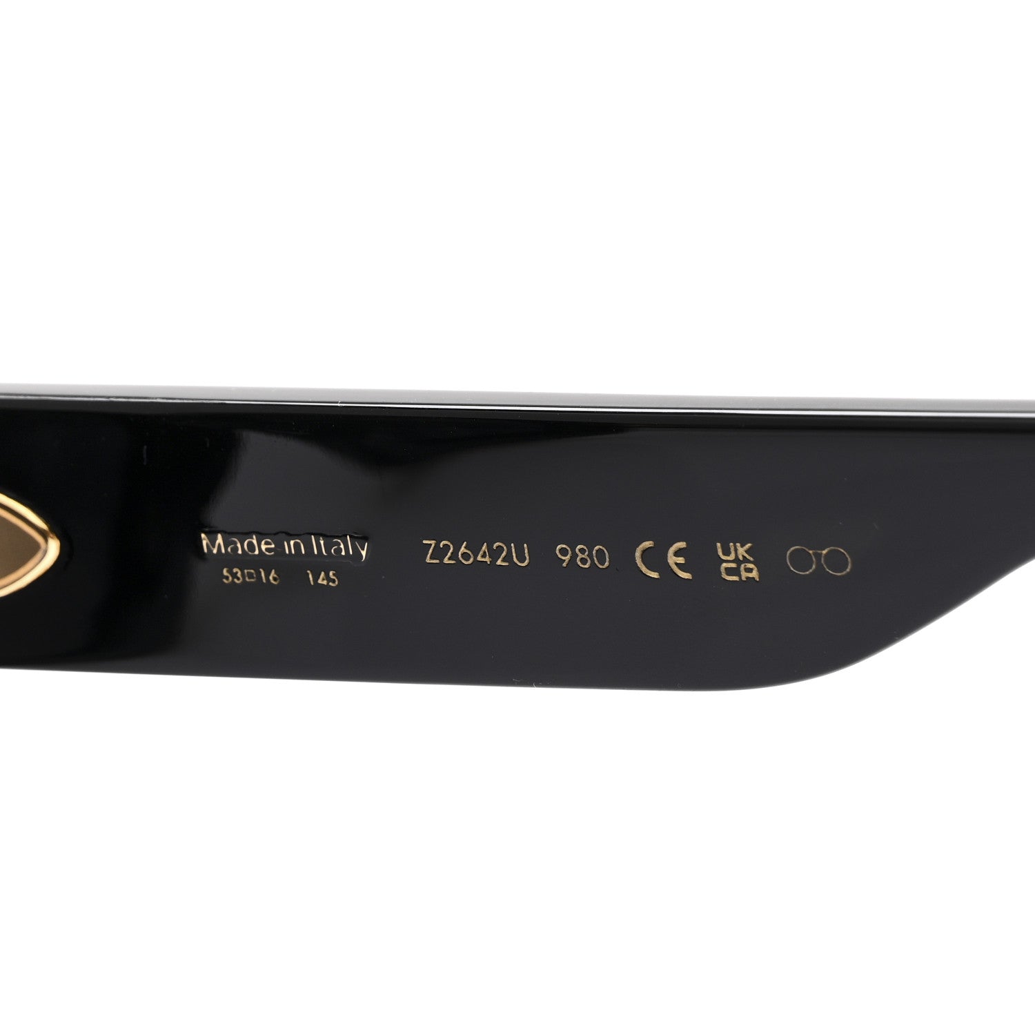 Louis Vuitton Acetate LV Circle Large Cat Eye Sunglasses Z2642U Black 6 of 7