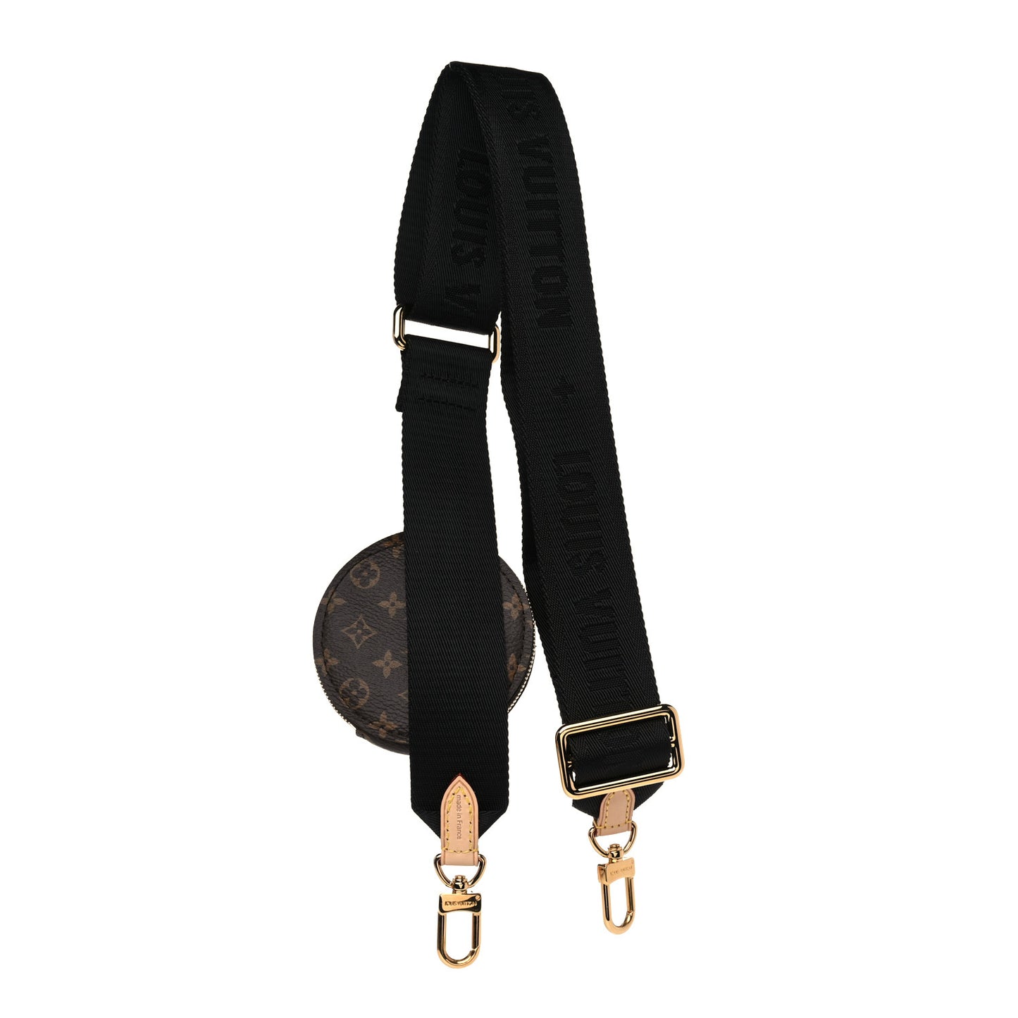 Monogram Multi Pochette Accessories Bandouliere Shoulder Strap Black