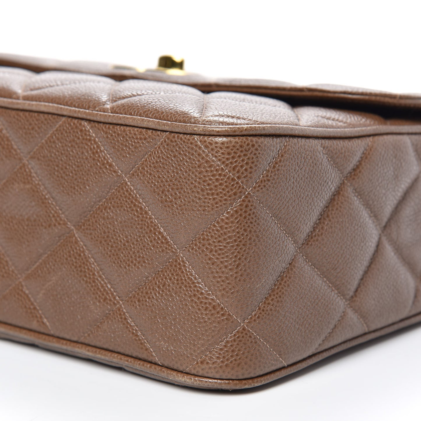 Caviar Jumbo Single Flap Brown