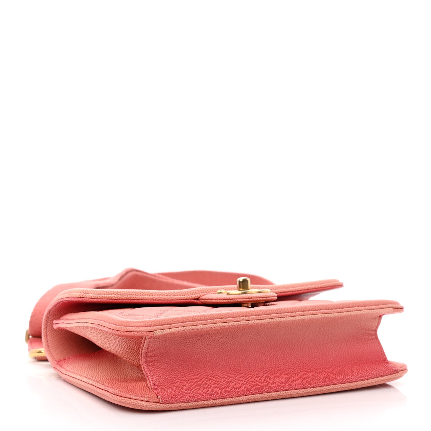 Chanel Caviar Quilted Small Sunset On The Sea Flap Coral 3 of 9