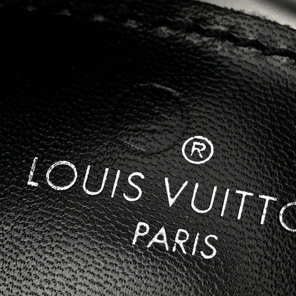 Louis Vuitton Calfskin Monogram Damier Tressage Matchmake Cross Sandals 38 White 7 of 12