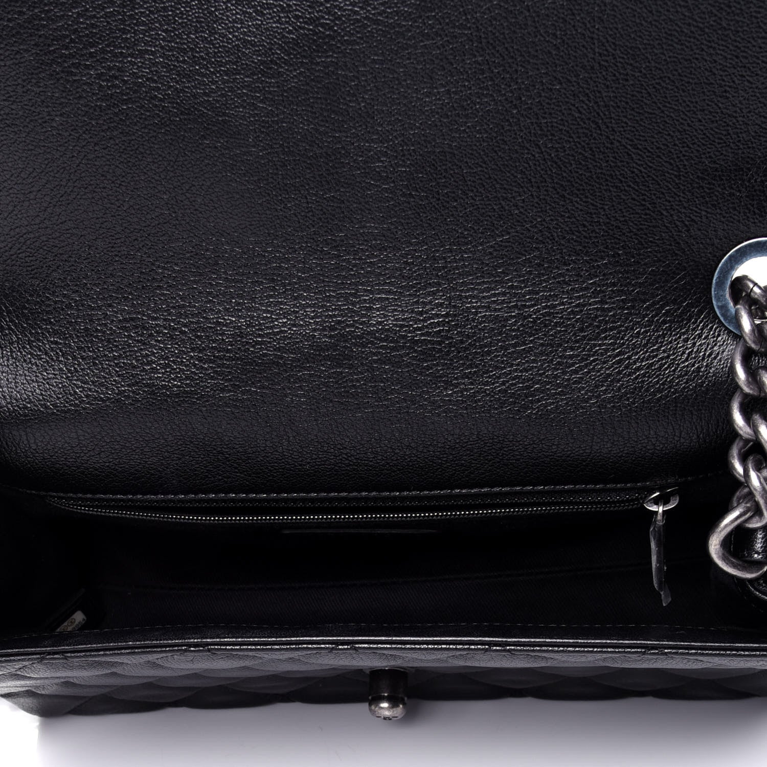 Chanel Goatskin Quilted Medium City Rock Flap Black 4 of 5