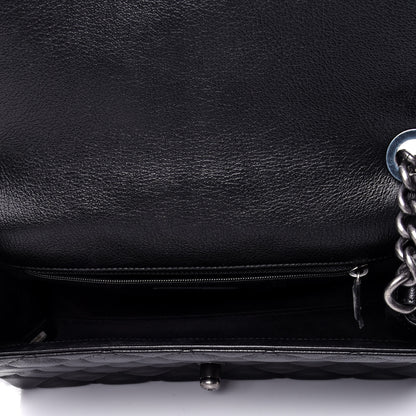 Chanel Goatskin Quilted Medium City Rock Flap Black 4 of 5
