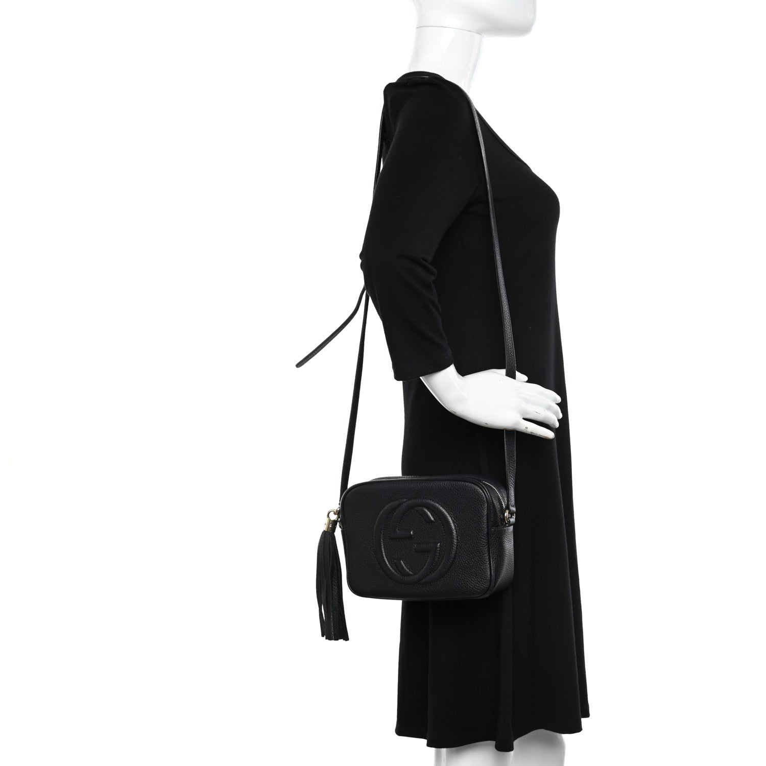 Gucci Pebbled Calfskin Small Soho Disco Bag Black 2 of 11