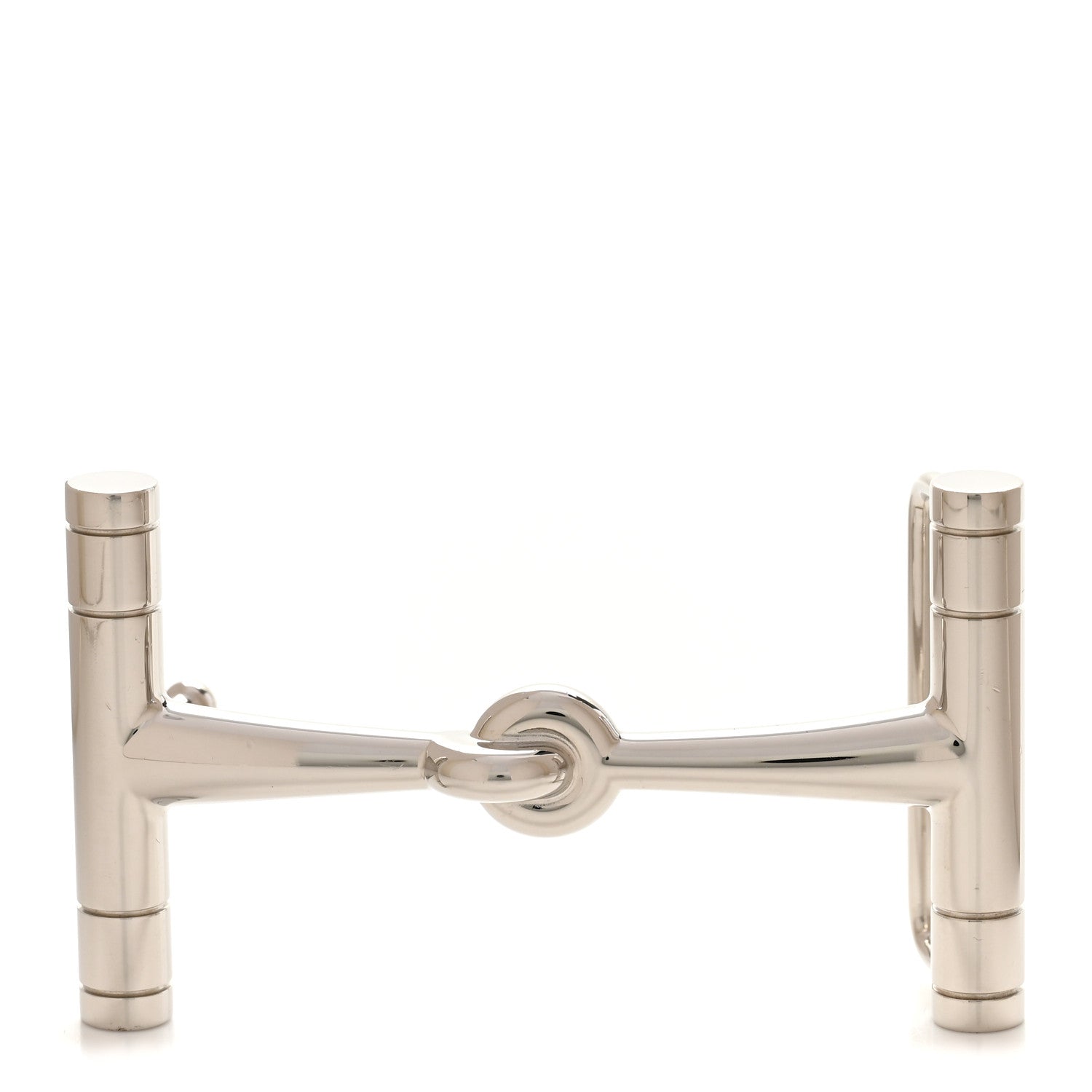 Hermes Palladium 24mm Hippique H Belt Buckle 1 of 6