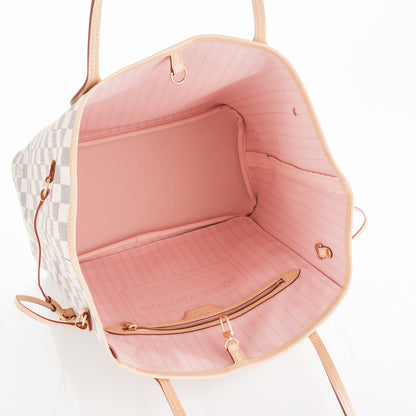 Louis Vuitton Damier Azur Neo Neverfull MM Rose Ballerine 5 of 7