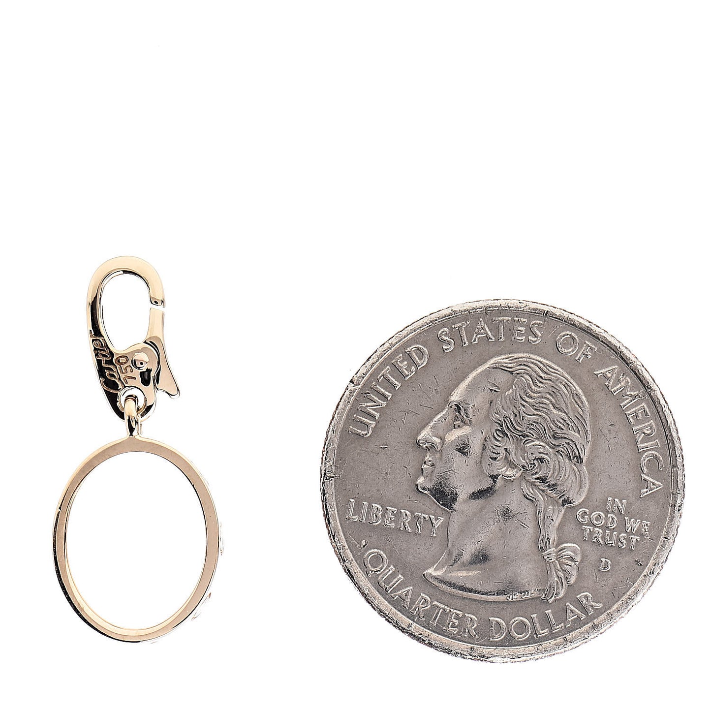 18K Yellow Gold LOVE Ring Charm