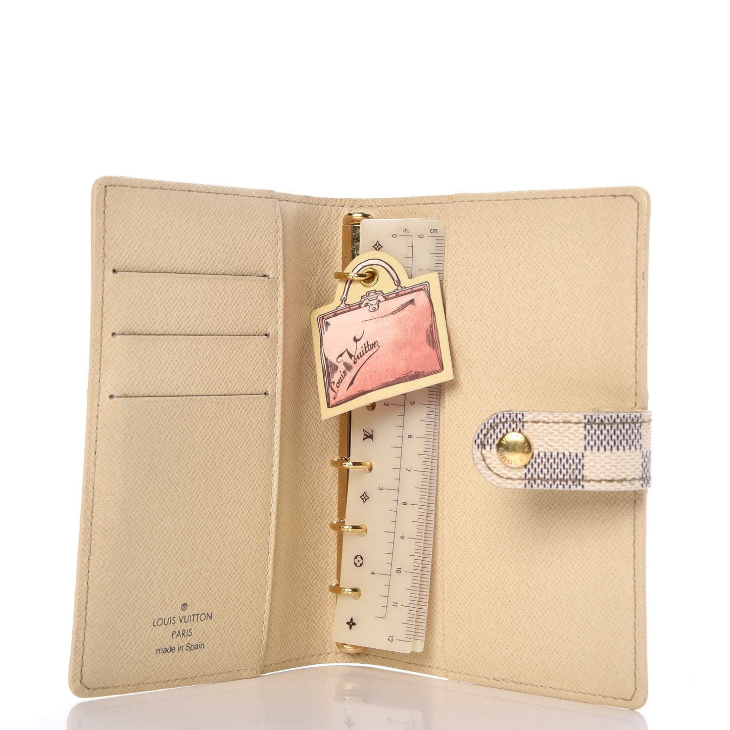 Damier Azur Small Ring Agenda Cover