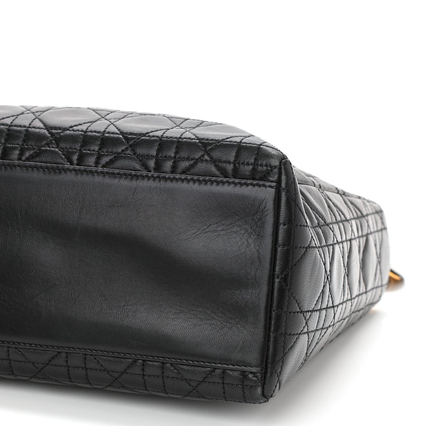 Lambskin Cannage Medium Lady Dior Black