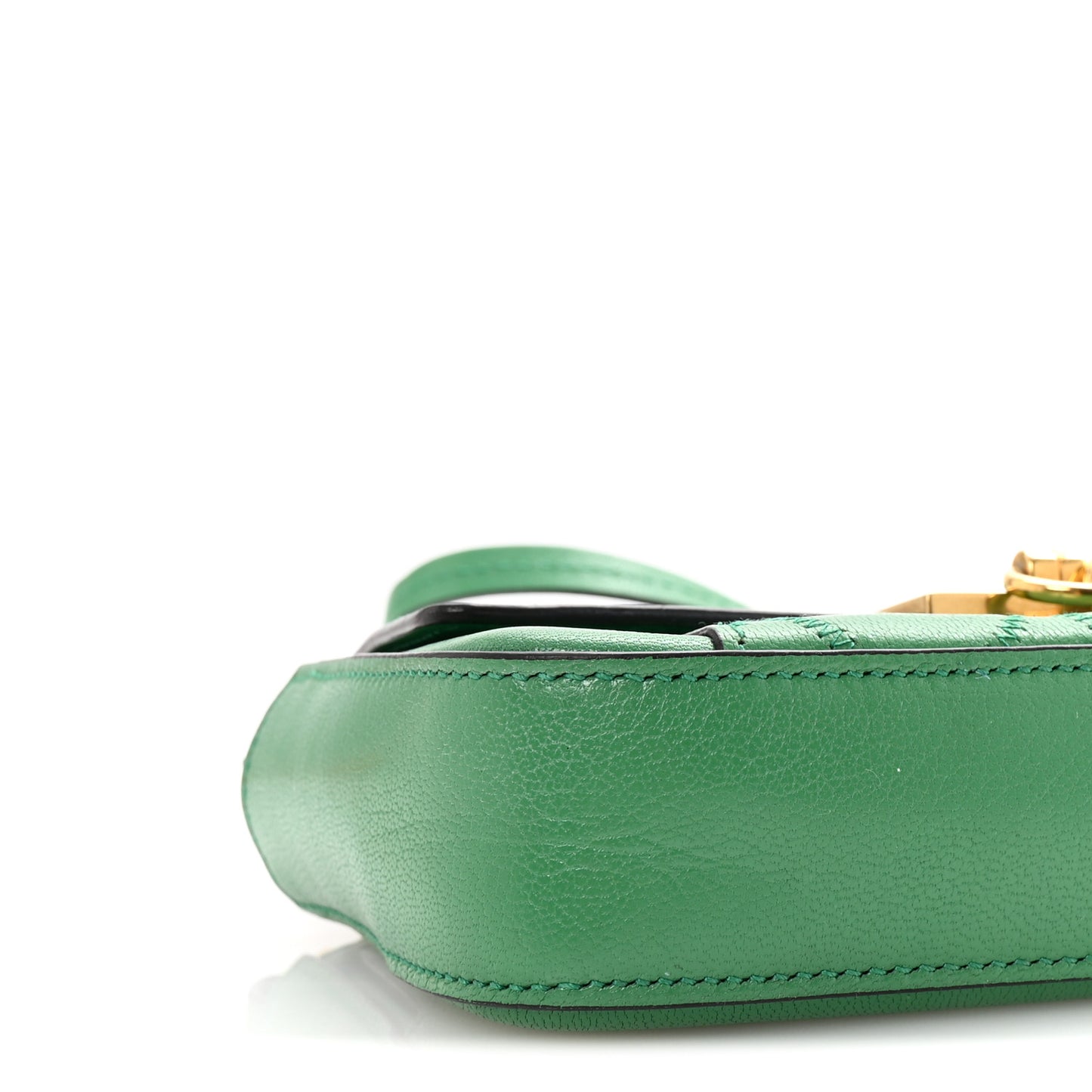 Goatskin Quilted GV3 Mini Pocket Convertible Bag Green