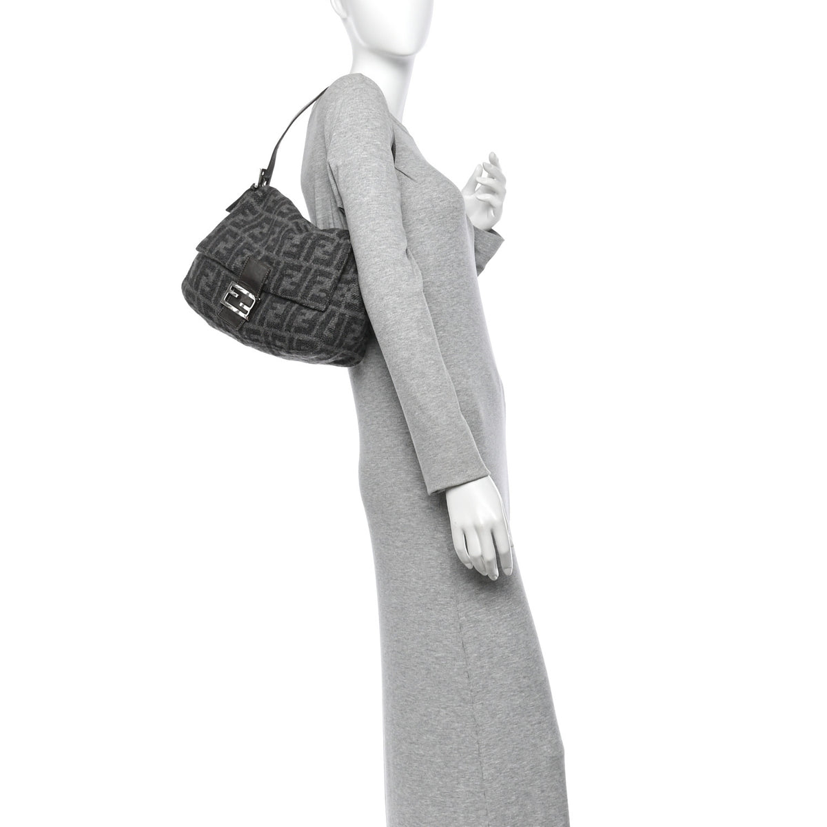 Wool Zucca Mama Baguette Grey