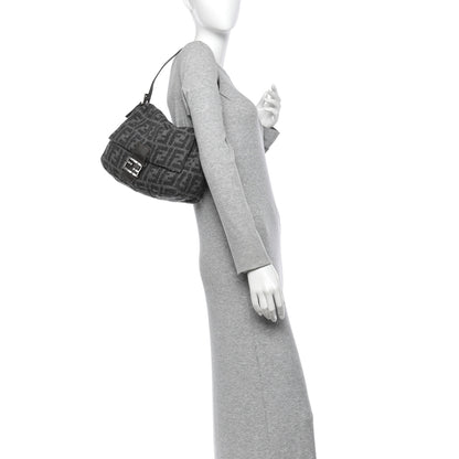 Fendi Wool Zucca Mama Baguette Grey 2 of 11