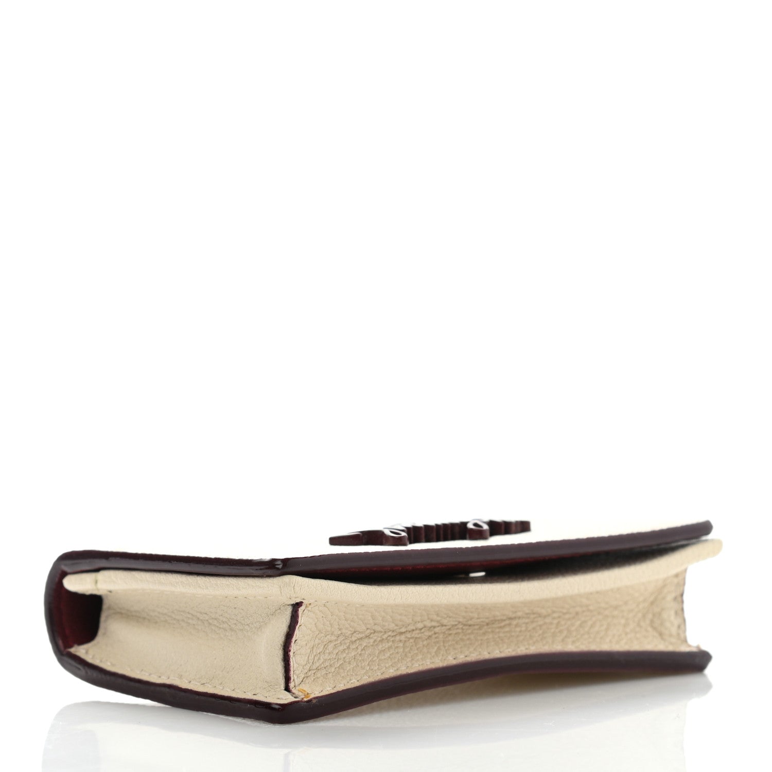 Jimmy Choo Grainy Calfskin Zuri Card Holder Linen 4 of 12