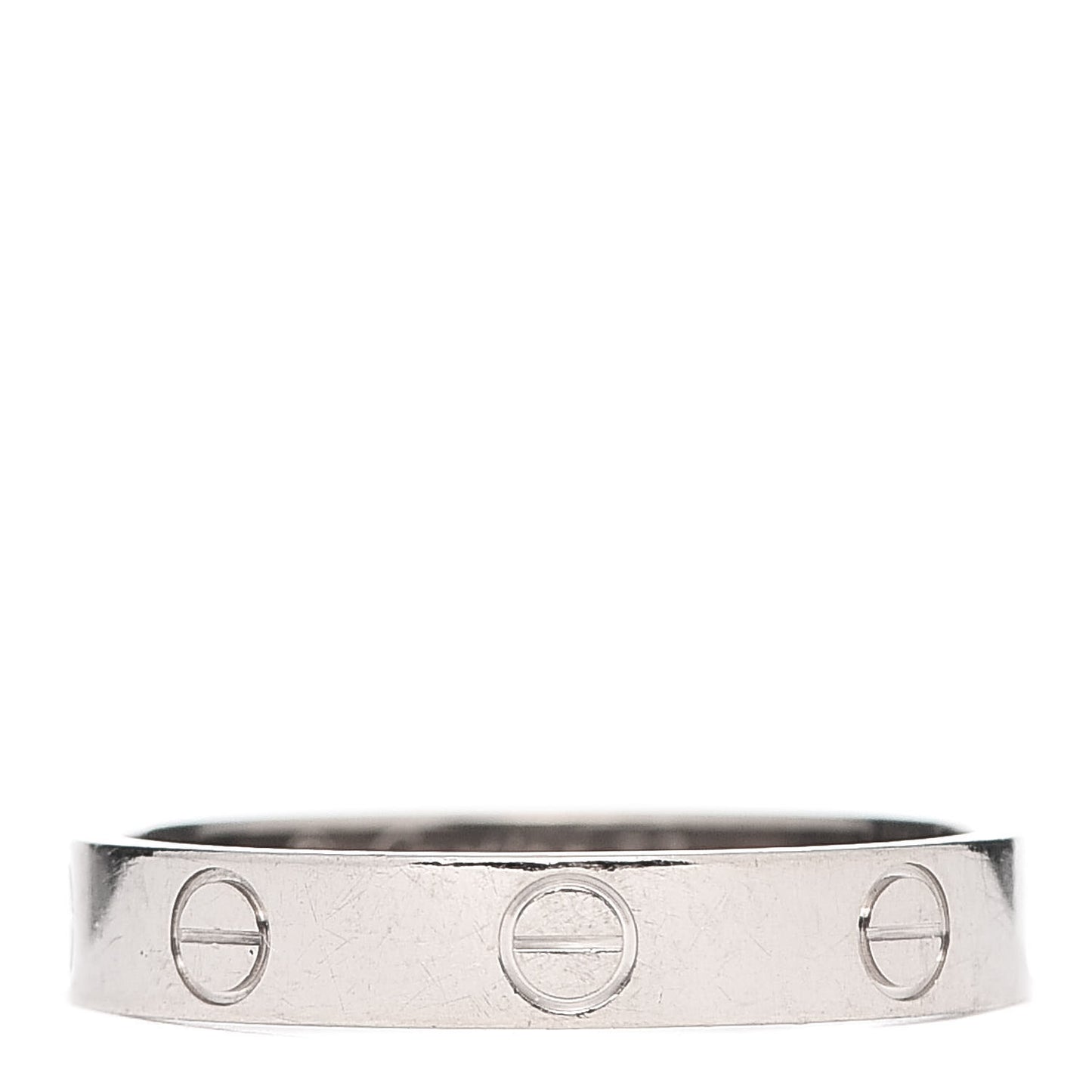 18K White Gold 3.5mm LOVE Wedding Band Ring 57 8