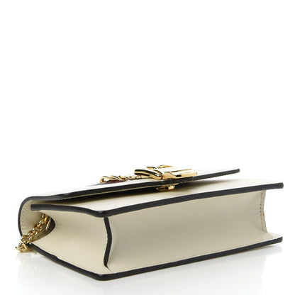 Gucci Calfskin Super Mini Sylvie Chain Shoulder Bag White 4 of 10