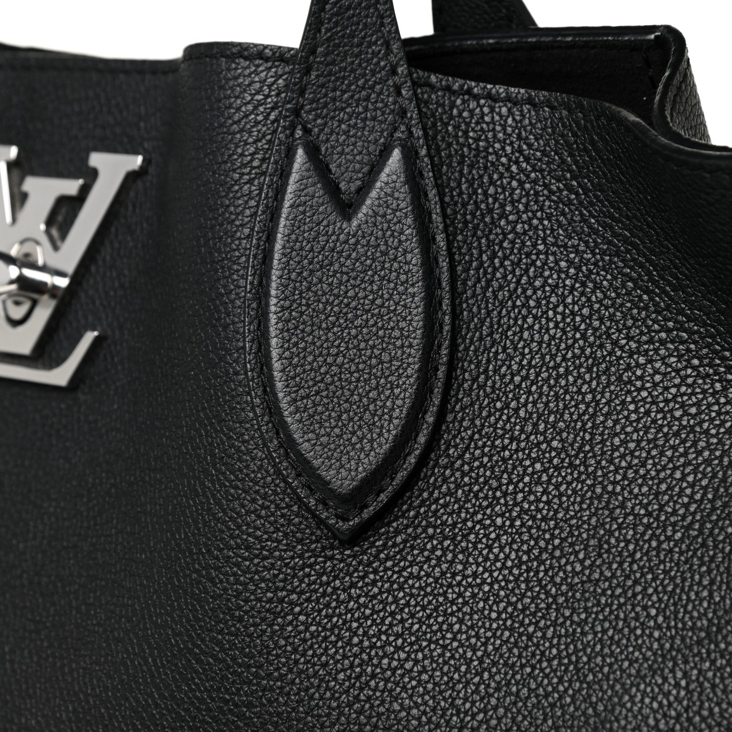 Louis Vuitton Calfskin Lockme Go Tote Black 13 of 20