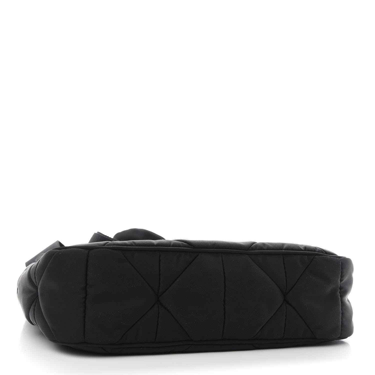 Prada Re-Nylon Triangle Padded Patchwork Shoulder Bag Black 4 of 9