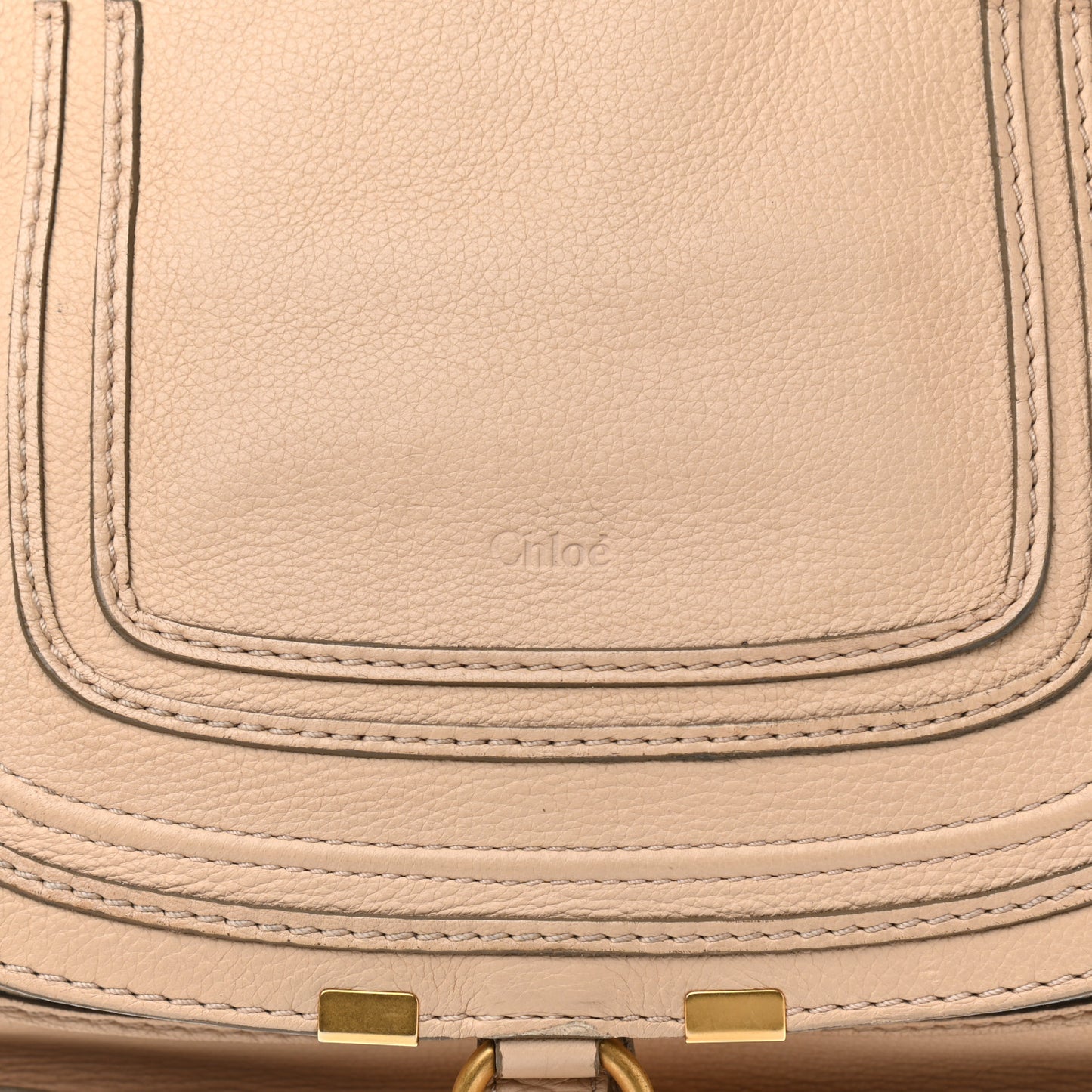Calfskin Medium Marcie Satchel Beige