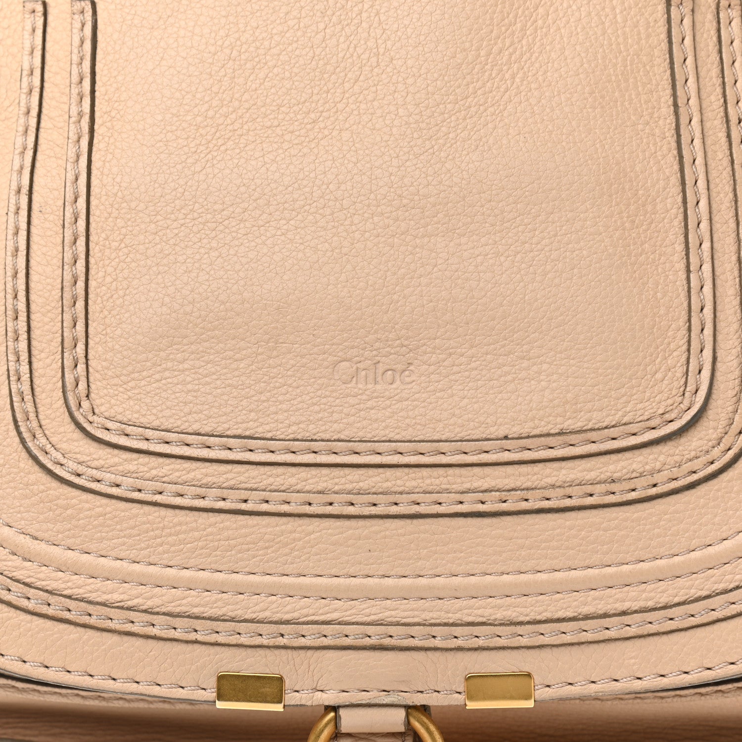 Chloe Calfskin Medium Marcie Satchel Beige 9 of 18