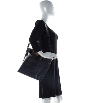 Loewe Calfskin Strip Shoulder Bag Black 3 of 11