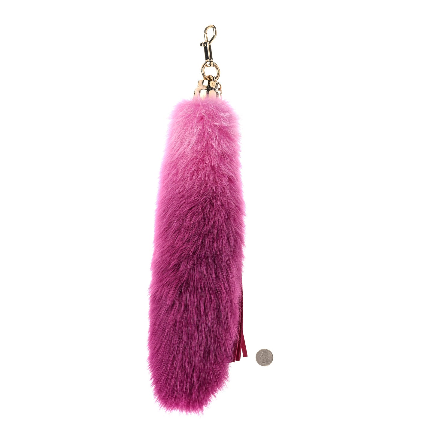 Fox Fur Foxy Bag Charm Rose