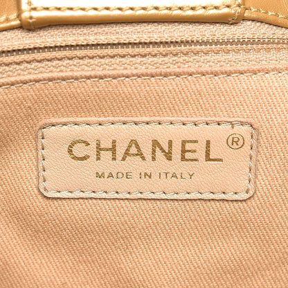 Chanel Metallic Calfskin Perforated Up In The Air Tote Gold 6 of 8