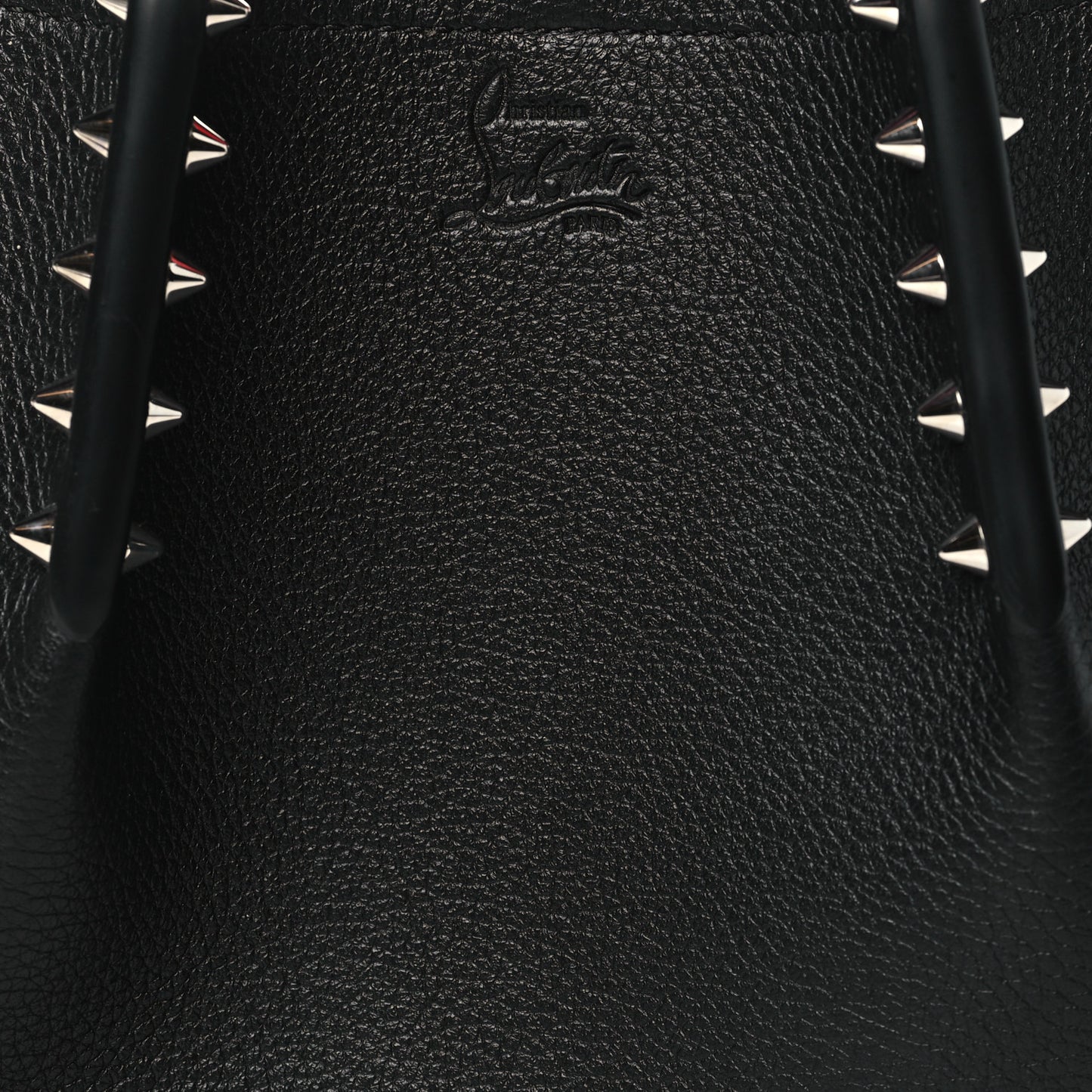 Calfskin Spiked Mini Cabarock Shopper Tote Black