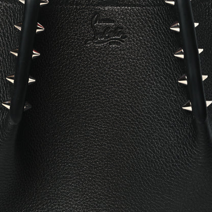 Christian Louboutin Calfskin Spiked Mini Cabarock Shopper Tote Black 8 of 10