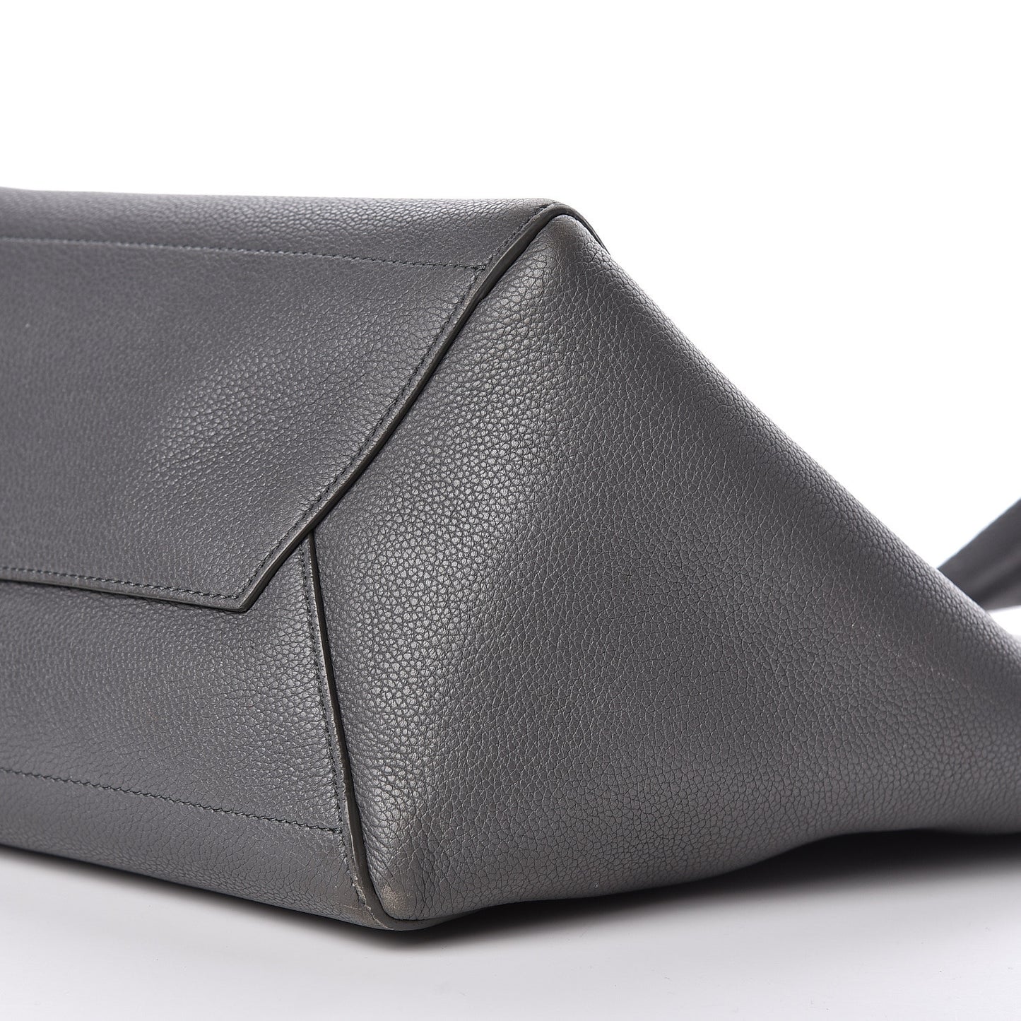 Soft Grained Calfskin Sangle Bucket Bag Storm