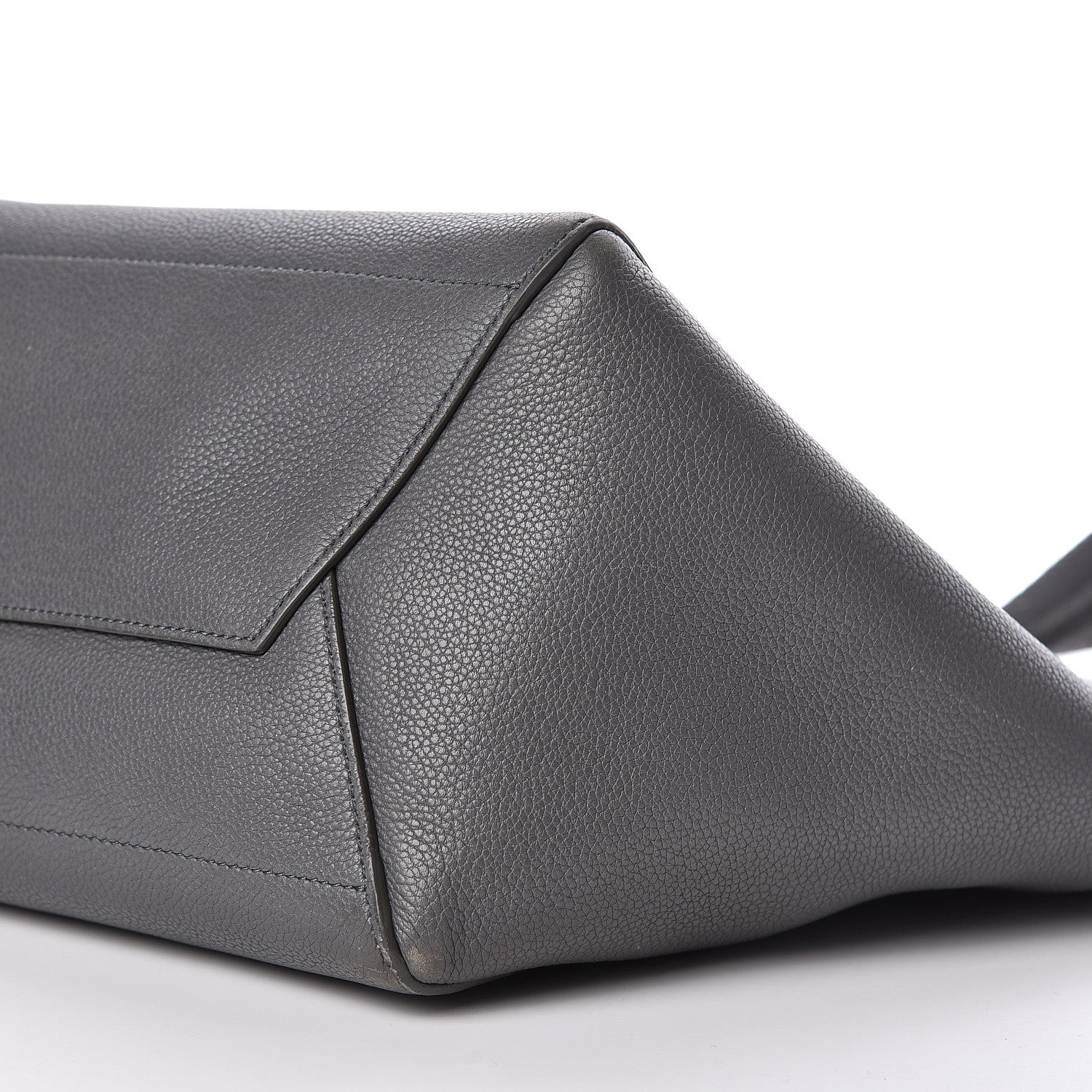 Celine Soft Grained Calfskin Sangle Bucket Bag Storm 12 of 25