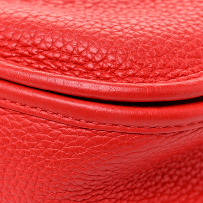 Hermes Taurillon Clemence Evelyne III PM Rouge De Coeur 25 of 29