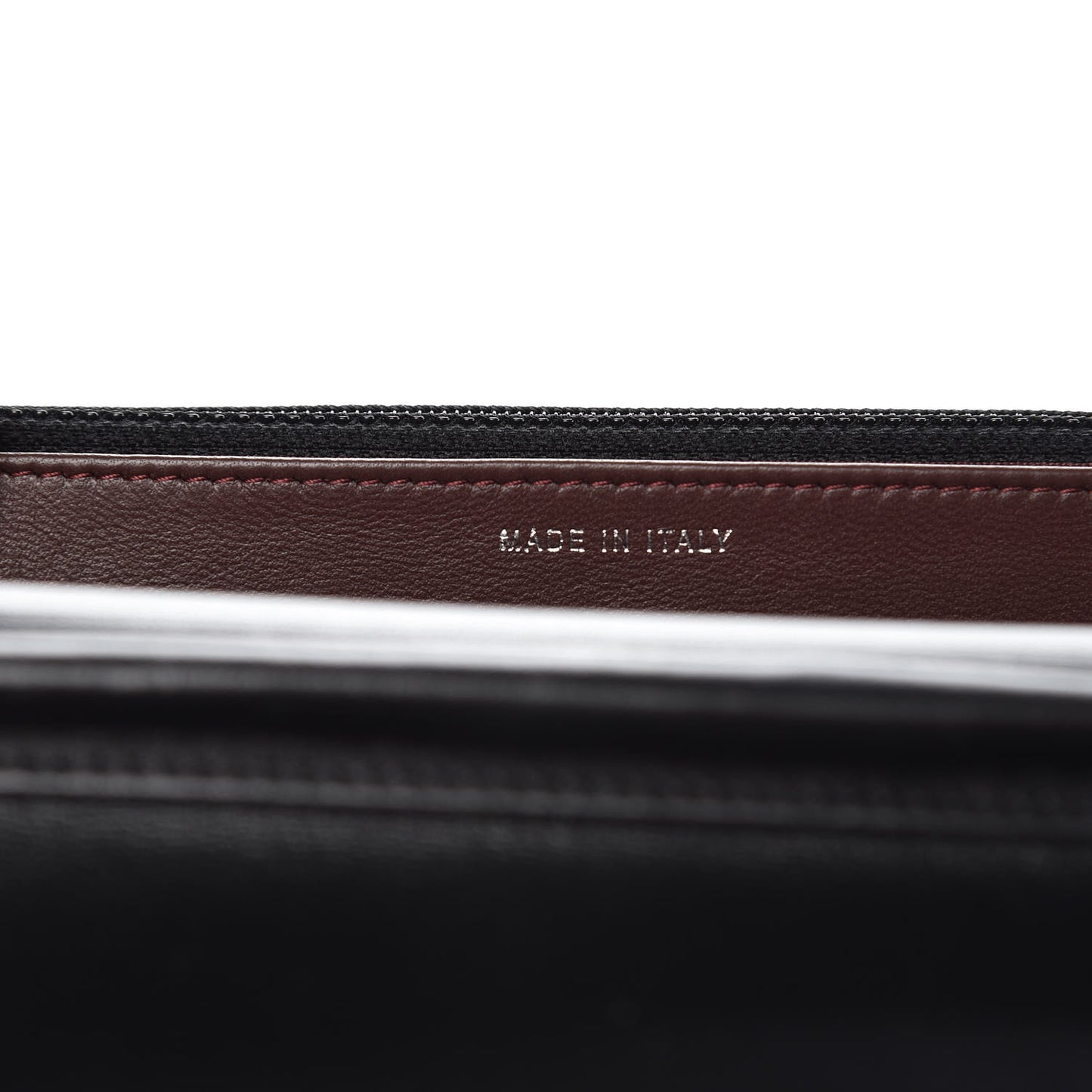 Lambskin Quilted Wallet On Chain WOC Black