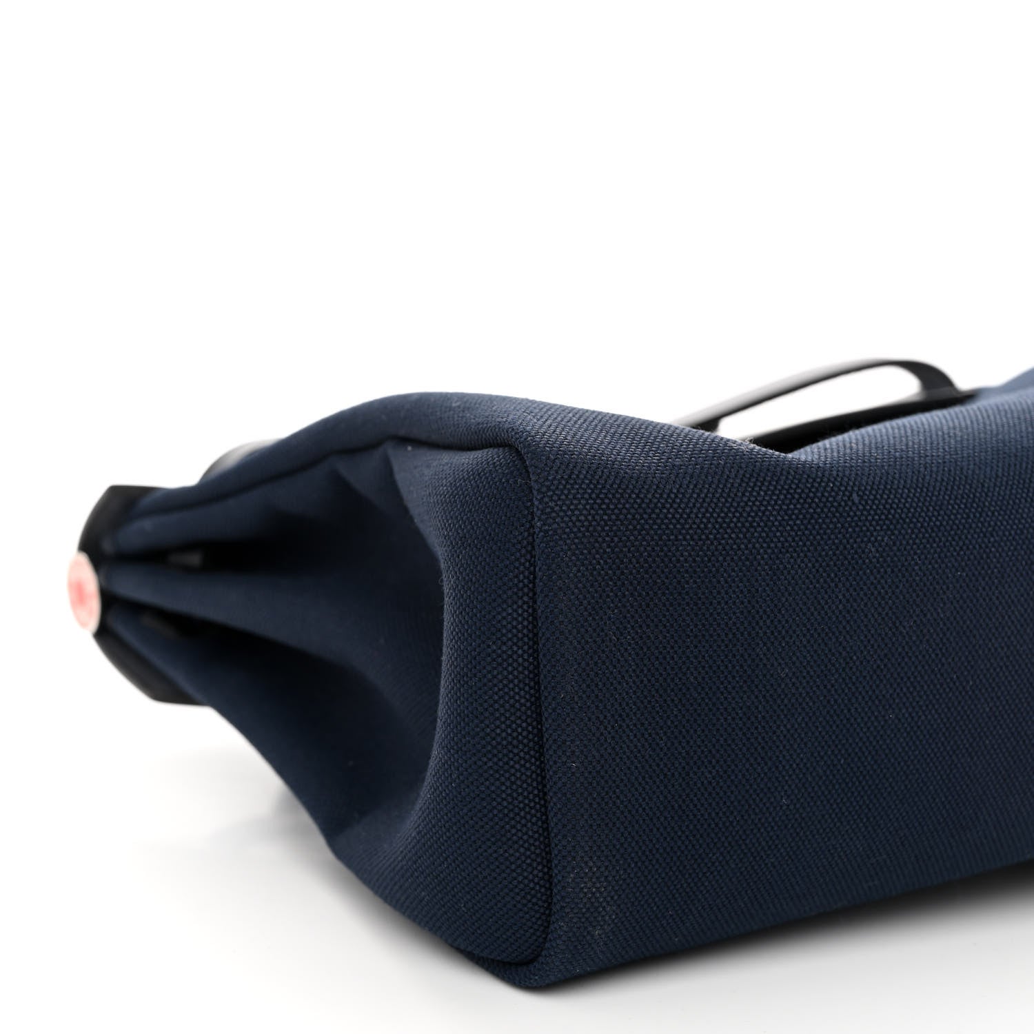 Hermes Military Toile Vache Hunter Laque Horseshoe Herbag Zip PM 31 Deep Blue Indigo 9 of 11