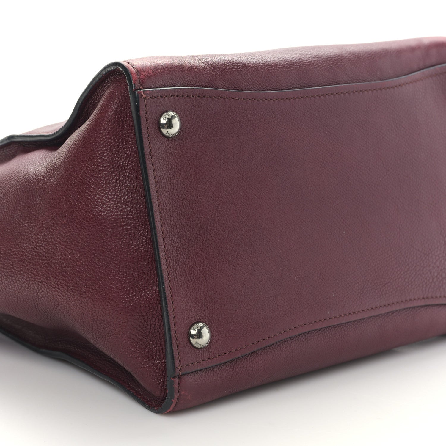 Prada Glace Calf Twin Pocket Tote Ametista 7 of 8