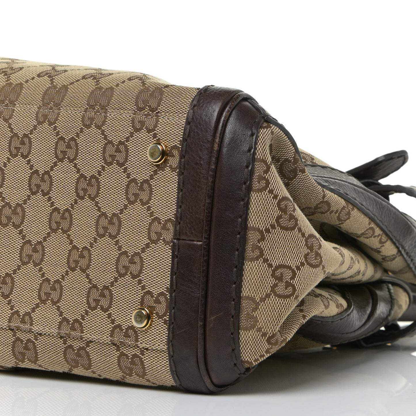 Monogram Medium GG Running Tote Dark Brown