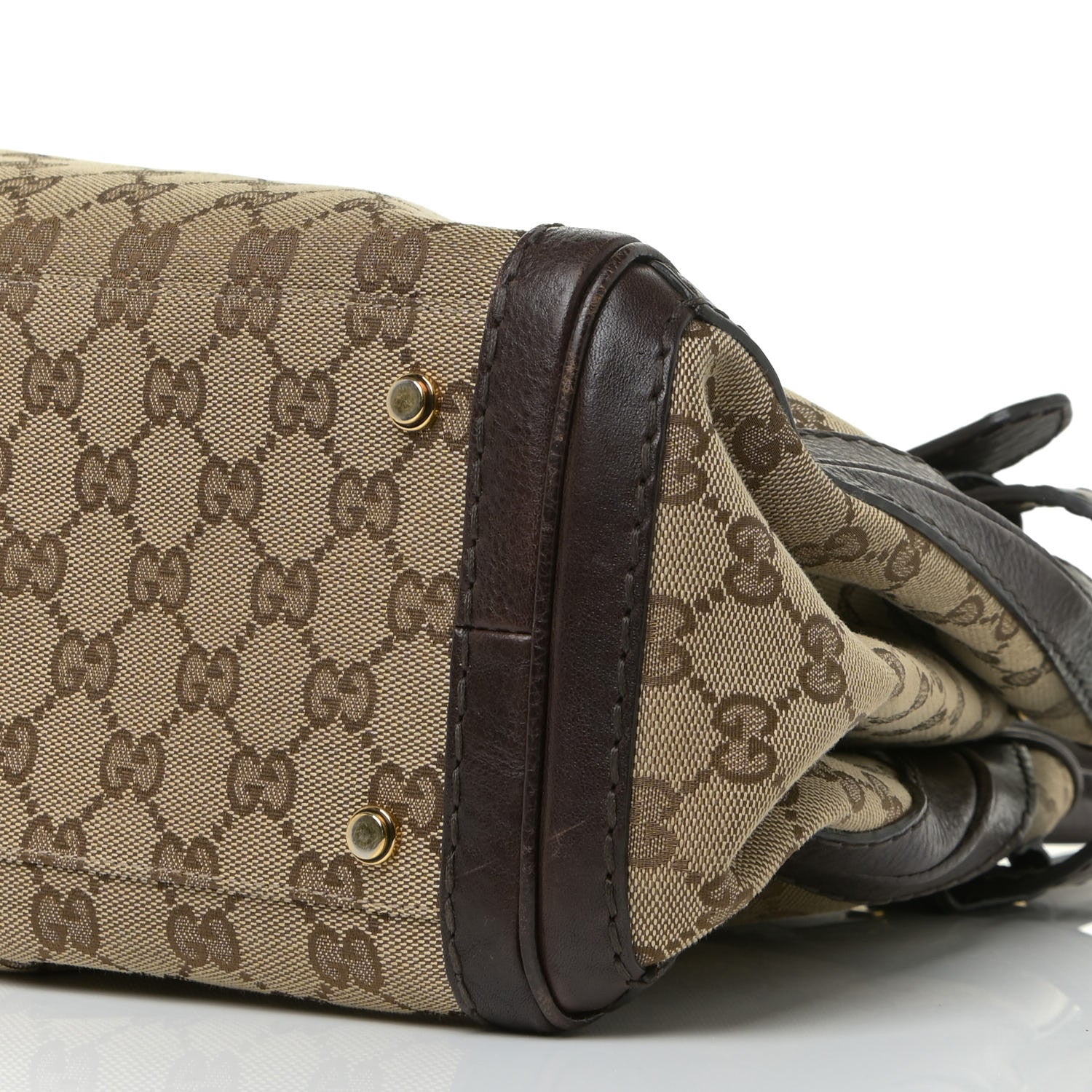 Gucci Monogram Medium GG Running Tote Dark Brown 9 of 19