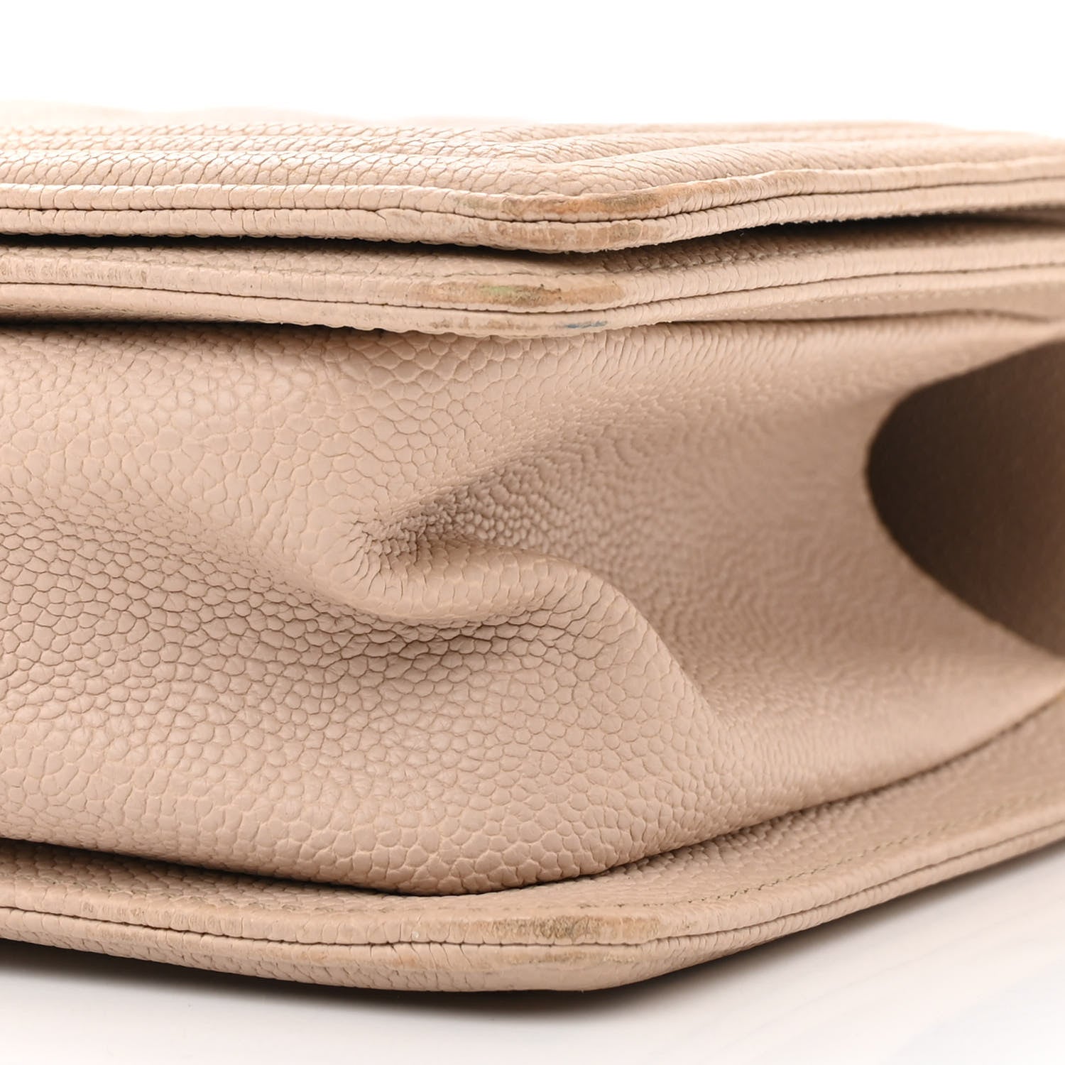 Chanel Caviar Quilted Medium Boy Flap Beige 10 of 12