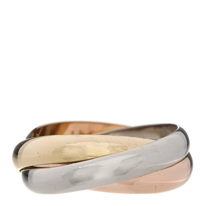 Cartier 18K Pink Yellow White Gold Classic Les Must De Cartier Trinity Ring 54 6.75 3 of 6