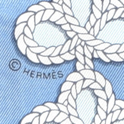 Silk Galons Et Brandebourg Twilly Ciel Ocean White